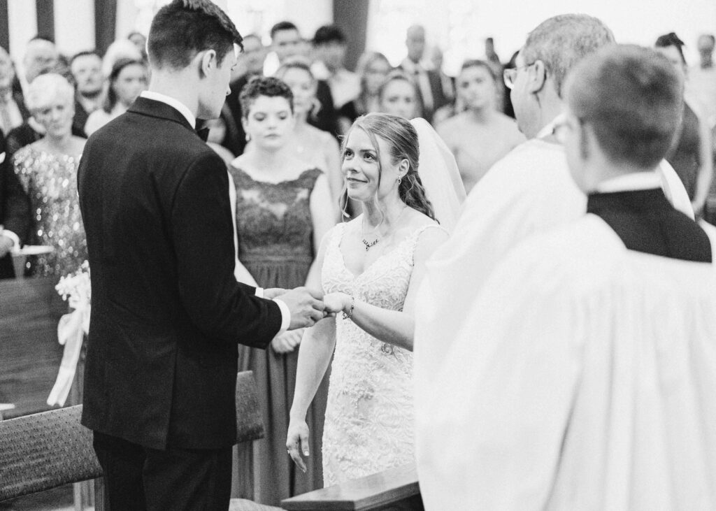 black and white vows