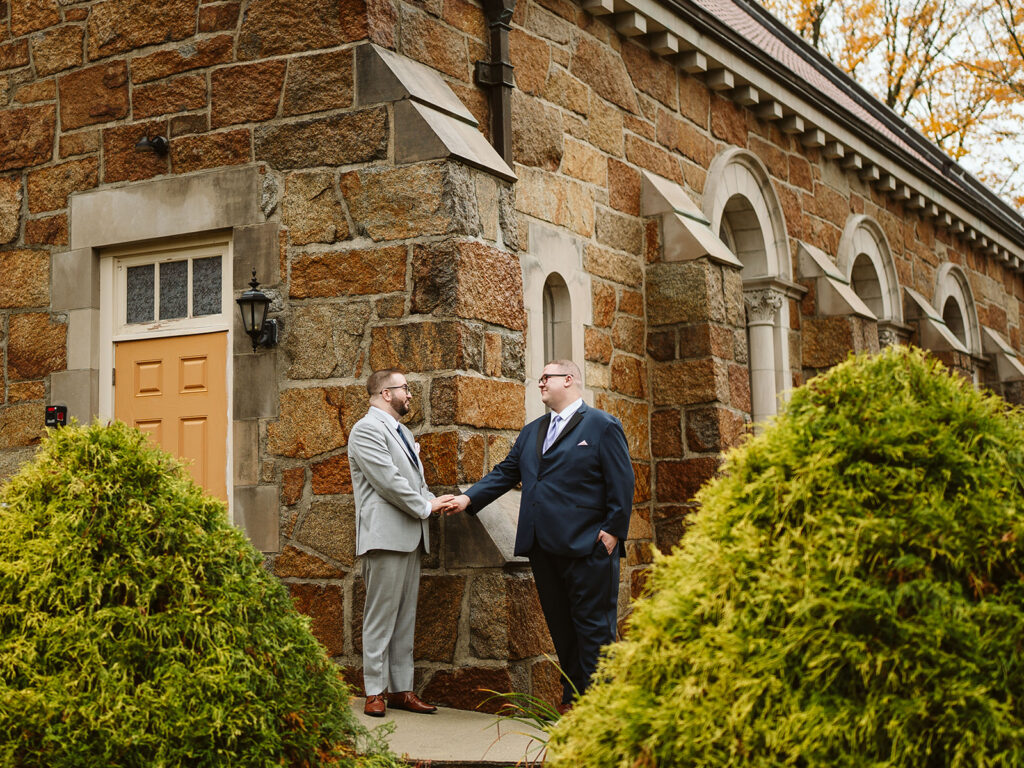 The Chapel at West Parish Wedding church first look