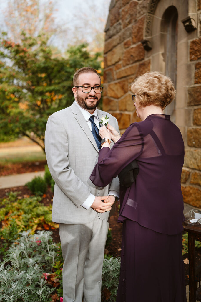 Getting ready gay wedding