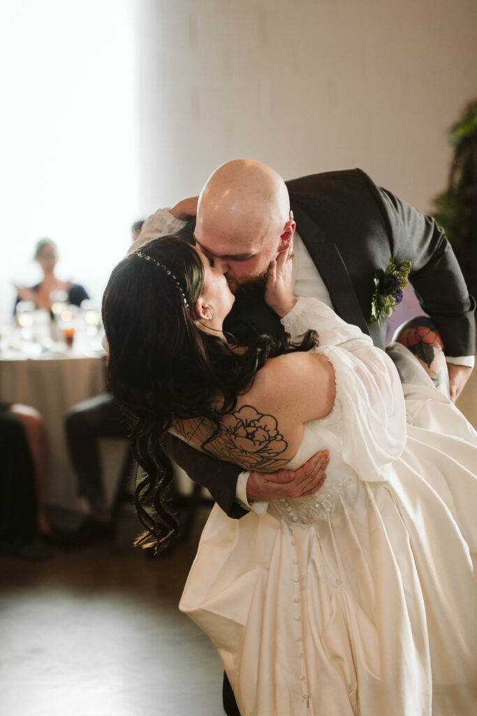 Venues at the Factory Wedding Photographer first dance kiss Boston Photographer