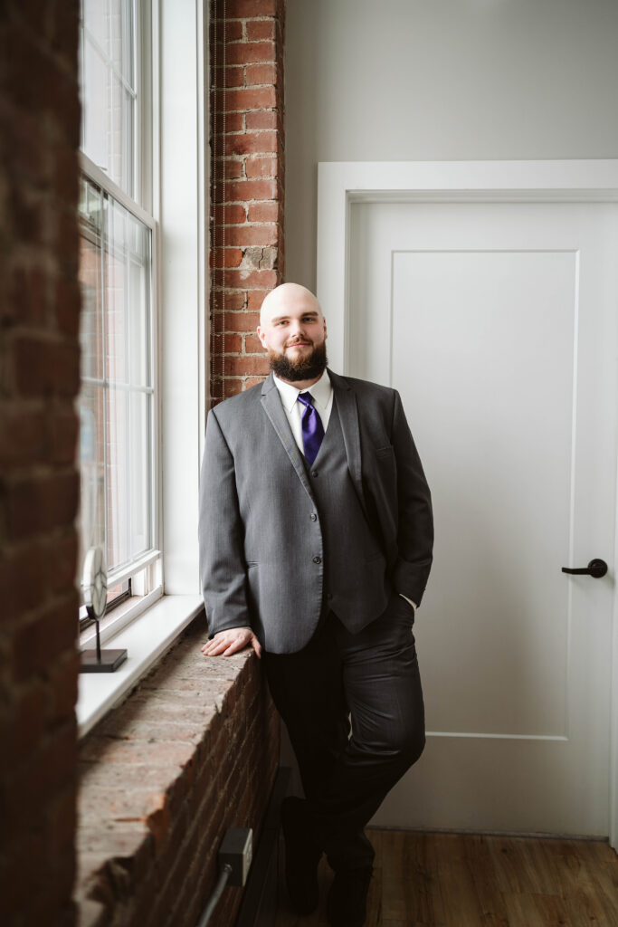 Venues at the Factory Wedding Photographer Groom