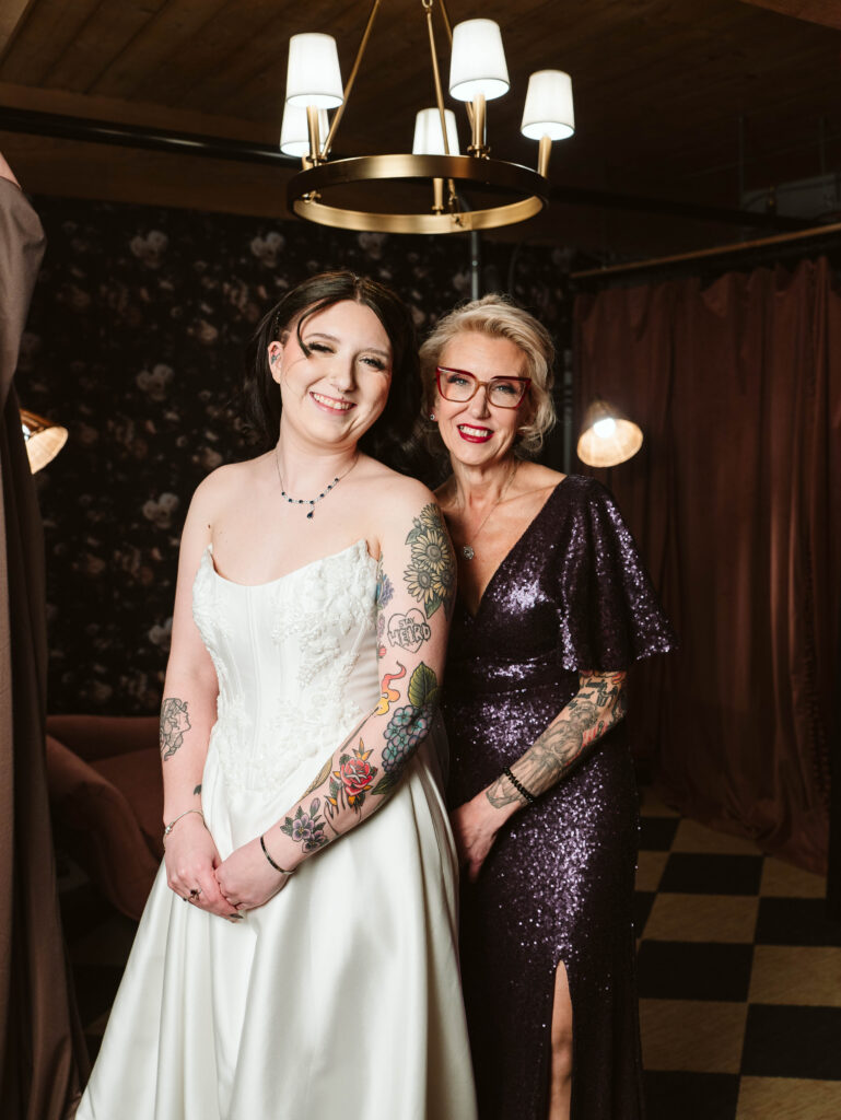 Venues at the Factory Wedding Photographer bride with mom